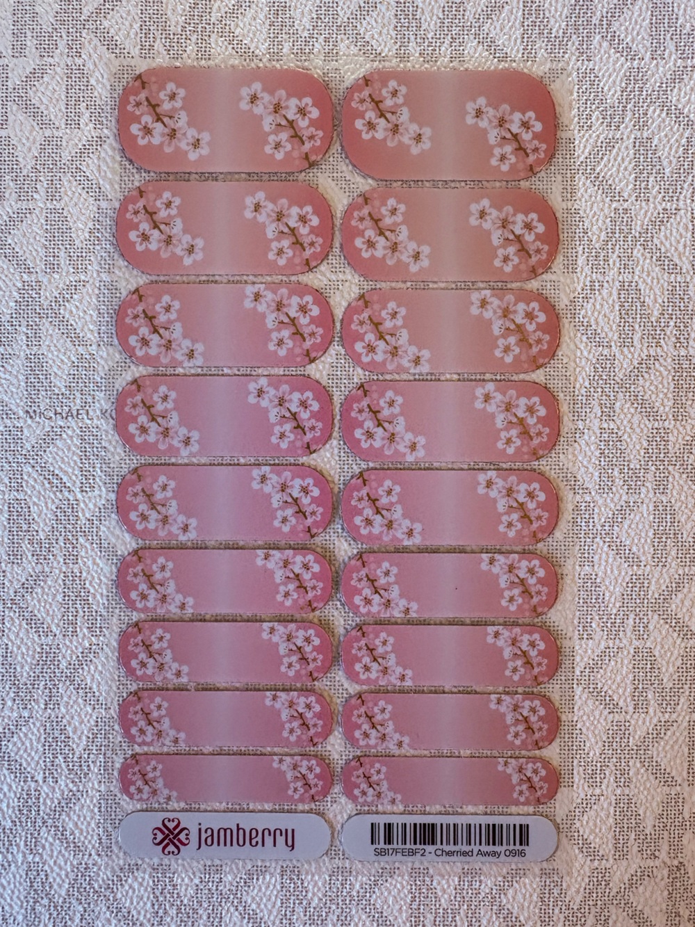 Jamberry Nail Wrap - Cherried Away